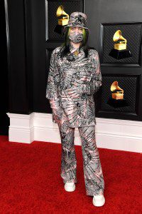 Billie Eilish attends the 63rd Annual GRAMMY Awards at Los Angeles Convention Center on March 14, 2021 in Los Angeles, California.