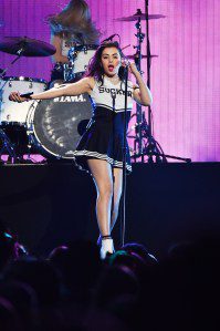 Charli XCX performs onstage during iHeartRadio Jingle Ball 2014, hosted by Z100 New York and presented by Goldfish Puffs at Madison Square Garden on Dec. 12, 2014 in New York City.