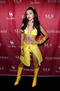 Charli XCX arrives at the SoBe 21st birthday party with Charli XCX and Tinashe presented by Elite Daily at Foxtail Pool at SLS Las Vegas on Sept. 3, 2016 in Las Vegas, Nevada.