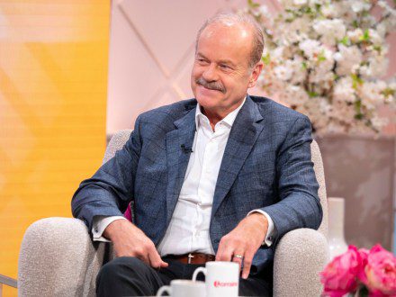 Editorial use only Mandatory Credit: Photo by Ken McKay/ITV/Shutterstock (10246415az) Kelsey Grammer 'Lorraine' TV show, London, UK - 24 May 2019