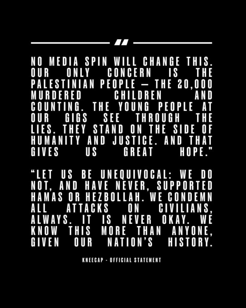 Kneecap controversy- The full story explained amid police investigation - 2025 - Far Out Magazine QUOTE 04 - Kneecap