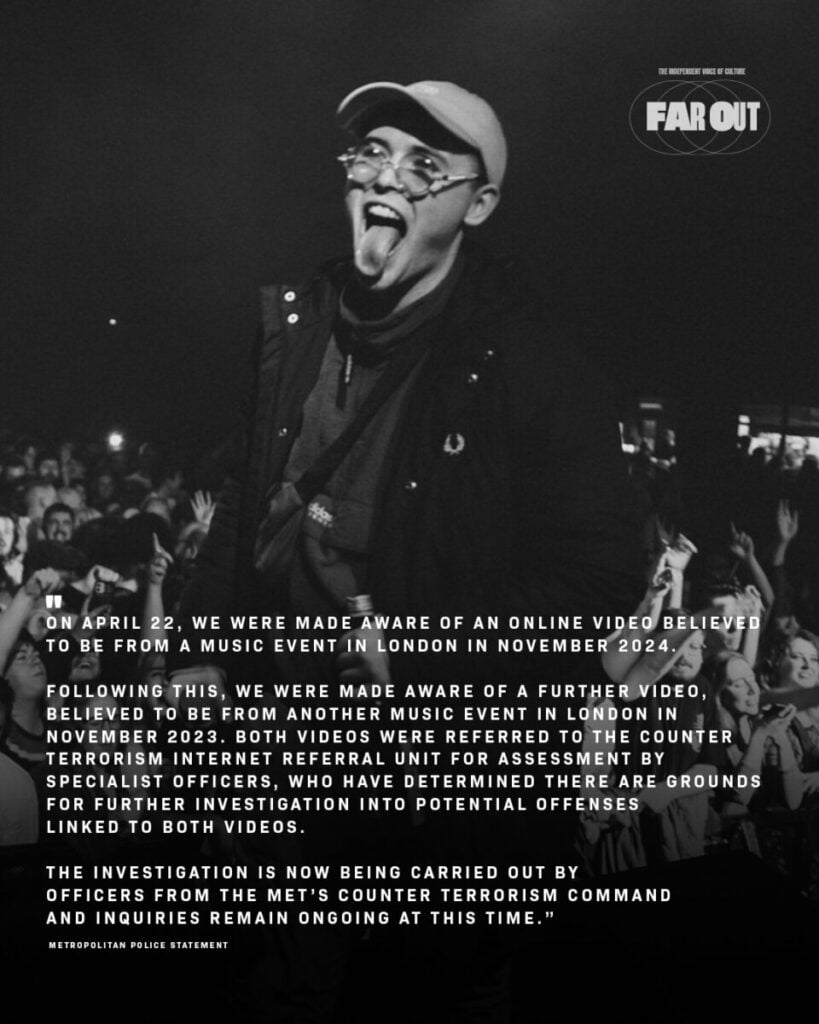 Kneecap controversy- The full story explained amid police investigation - Metropolitan Police Statement - Far Out Magazine 09