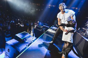 Chase Rice with dog Jack.