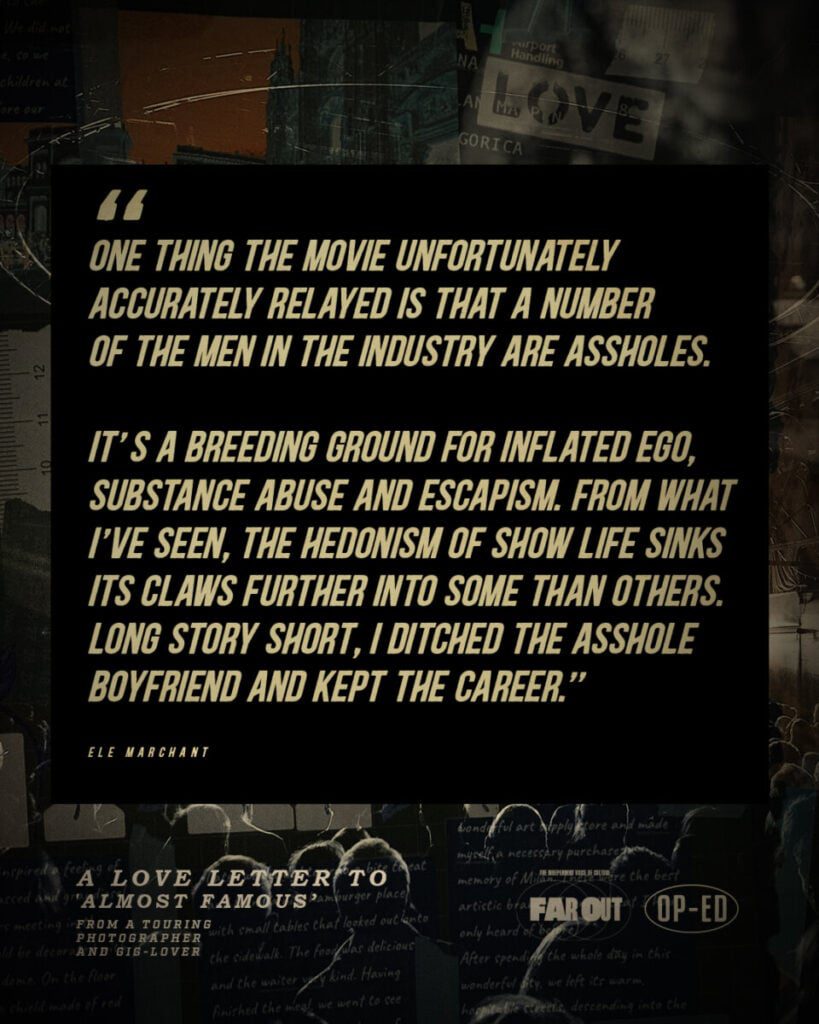 You know you're not Penny Lane, right? | A love letter to 'Almost Famous' from a touring photographer and gig-lover