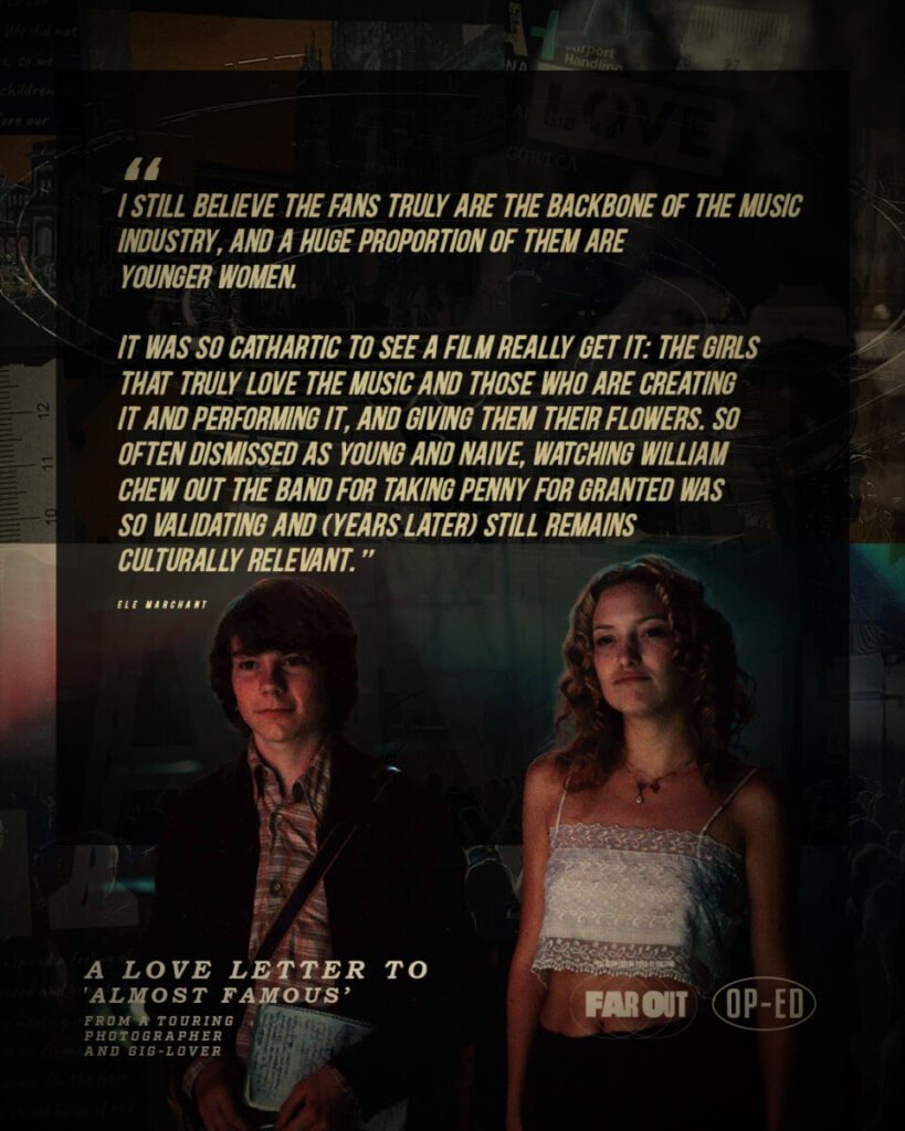 You know you're not Penny Lane, right? | A love letter to 'Almost Famous' from a touring photographer and gig-lover